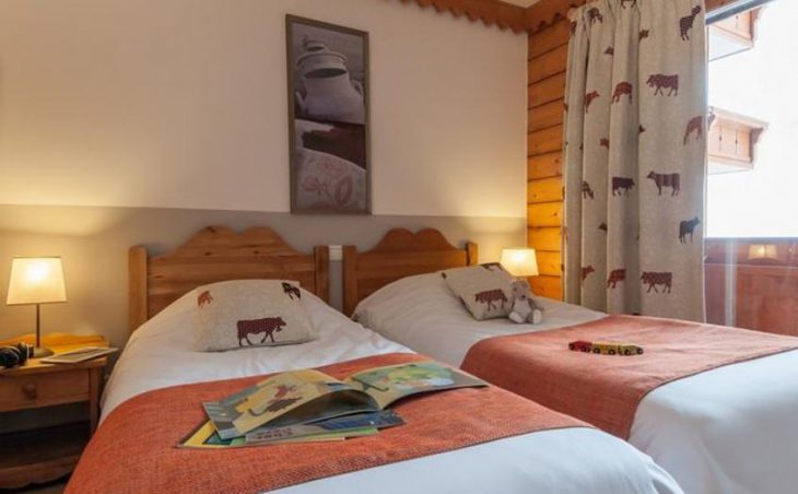 Les Hauts Bois, La Plagne, Twin Bedroom